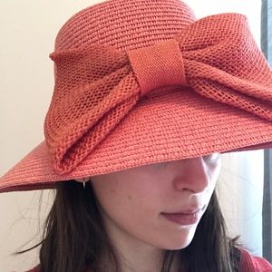 Wide Brim Light Pink Summer Hat